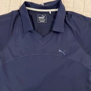PUMA Navy Dry Fit Golf Shirt NWOT